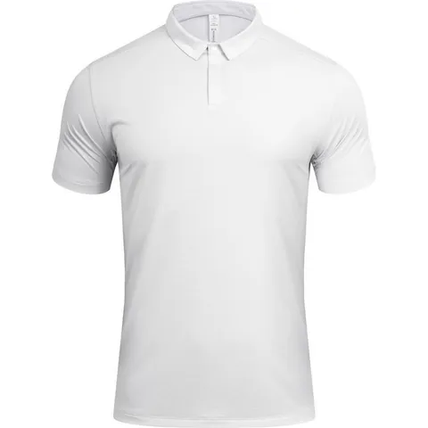 Unisex Quick Dry Polo Shirt Business Casual Short Sleeve Breathable Solid Color Sport Top Men Women Athletic Apparel