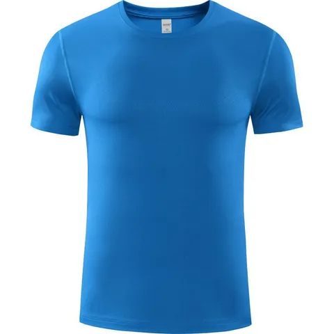 T-Shirt Sport Marathon Unisexe Séchage Rapide Respirant Polyester Maille Manches Courtes Haut de Course Décontracté Uniforme d'Équipe