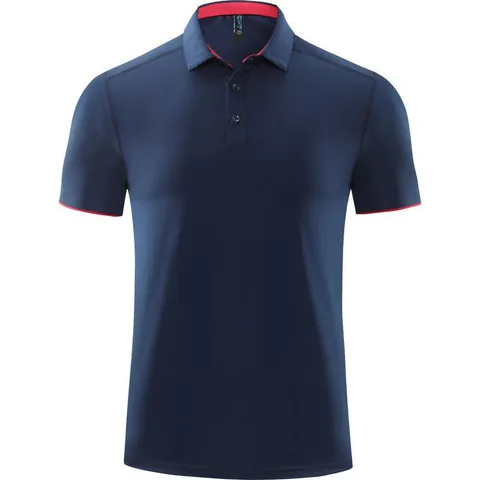 Polo Unisexe à Séchage Rapide Haute Élasticité Respirant Manches Courtes Revers Décontracté Vêtements de Travail Sport T-Shirt pour Hommes Femmes