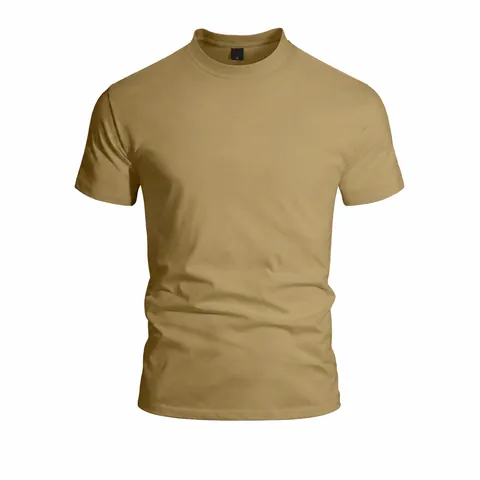 T-Shirt Athlétique à Séchage Rapide pour Hommes Couleur Unie Col Rond Respirant Haute Élasticité Haut à Manches Courtes