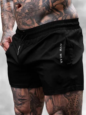 Men's Athletic 3-Inch Running Shorts Thin Stretch Breathable Gym Training Bottom Quick-Dry Marathon Fitness Workout Shorts For Men