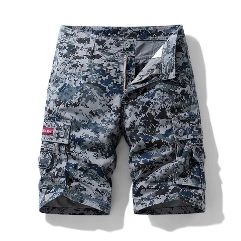 Men Casual Digital Camouflage Cargo Shorts BDU Style Lightweight Outdoor Sports Multi-Pocket Bottom Summer Shorts