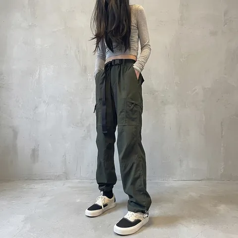 Women Outdoor Waterproof Polyester Cargo Pants Windproof Quick Dry Multi-Pocket Techwear Bottom For Hiking Walking Fleece Lined