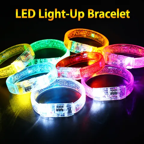 LED Φωτεινό Βραχιόλι Πλαστικό Φωσφορίζον Βραχιόλι για Πάρτι Συναυλία Μπαρ Εκδήλωση Νύχτα Αθλήματα Cheer Props Πολύχρωμο