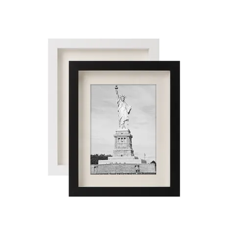 Modern Minimalist Wood Photo Frame Deep Hollow Shadow Box For Wall Hanging Tabletop Display Home Office Decorative Frame