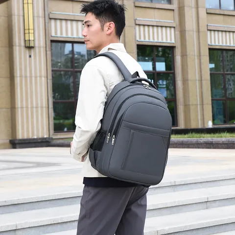 Mochila de Negocios para Hombre Tela Oxford Repelente al Agua Gran Capacidad Multicompartimento Bolsa para Laptop para Viaje Trabajo Viaje Diario Daypack