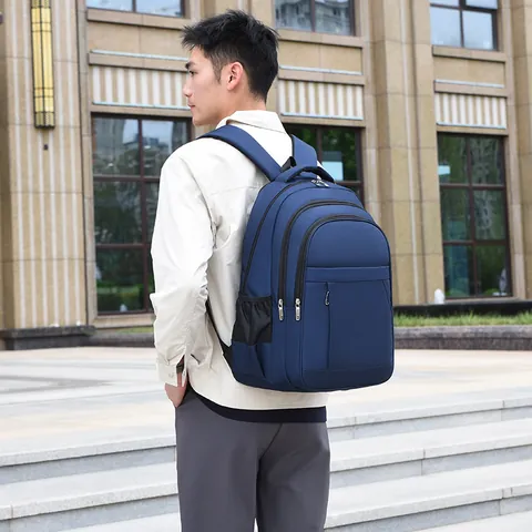 Mochila de Negocios para Hombre Tela Oxford Repelente al Agua Gran Capacidad Multicompartimento Bolsa para Laptop para Viaje Trabajo Viaje Diario Daypack