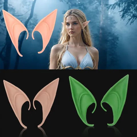 Halloween Cosplay Σκηνικά Μαλακό Λατέξ Αυτιά Ξωτικού Μυτερά Fairy Βαμπίρ Ζόμπι Αξεσουάρ Αυτιών για Παιδιά Ενήλικες Διακόσμηση Πάρτι