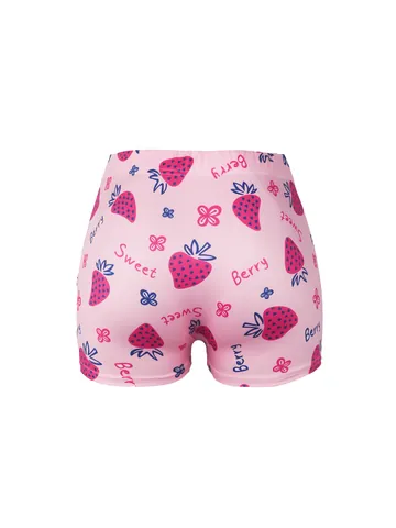 Women Sexy Printed Yoga Shorts High Waist Slim Fit Booty Lifting Athletic Gym Shorts Leopard Heart Floral Pattern Sports Shorts