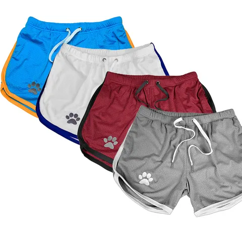 Men Quick Dry Mesh Sports Shorts Thin Breathable Gym Fitness Shorts Summer Casual Beach Shorts Drawstring Bottoms
