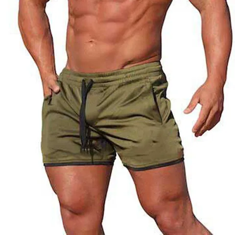 Short de Sport en Maille à Séchage Rapide pour Homme Imprimé Camouflage Fitness Course à Pied Gym Entraînement Bas Décontracté Plage
