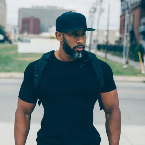 Men Muscle Fit Sports T-Shirt Crew Neck Short Sleeve High Elastic Training Running Fitness Top Cotton Blend Basic Tee
