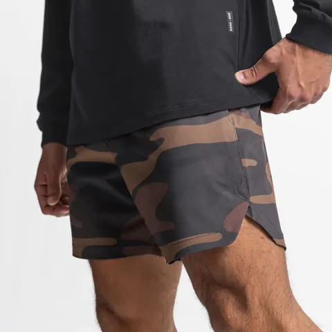Men Summer Casual Sports Shorts Quick Dry Breathable Ice Silk Training Fitness Loose Camouflage Bottoms For Running Workout