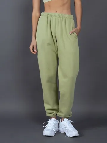 Women Men 400G Fleece Lined Thickened Joggers Oversized Winter Warm Sweatpants Cuffed Hem Casual Sports Pants Bottoms