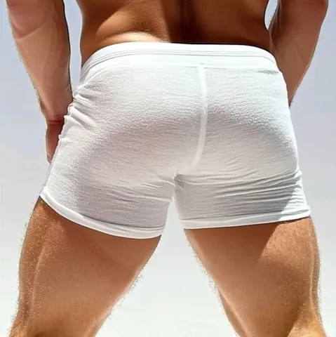 Men Sexy Mesh Shorts Plus Size Lace-up Fitness Shorts Translucent Home Lounge Shorts Breathable Athletic Gym Shorts Summer Solid Color Bottom