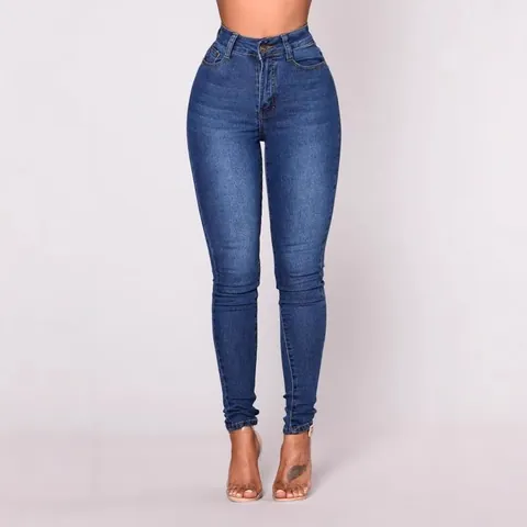 Γυναικείο Ψηλόμεσο Skinny Τζιν Ελαστικό Denim Παντελόνι Σωλήνας Slim Fit Πλυμένο Μακρύ Παντελόνι Casual Μετακίνηση Denim Παντελόνι