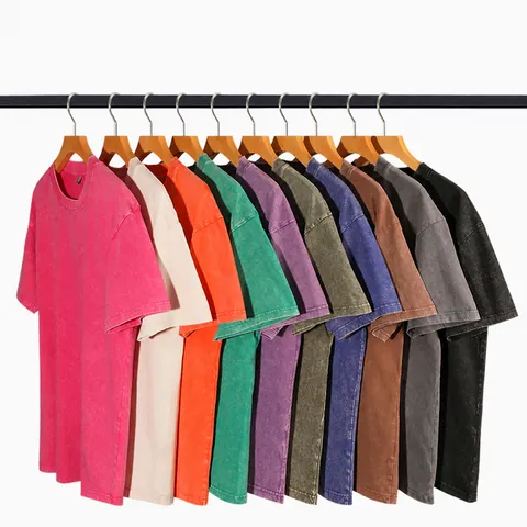 Washed Combed Cotton Retro Distressed Oversize Short Sleeve T-shirt And Drawstring Shorts Casual Streetwear Top And Bottom Men Fashion