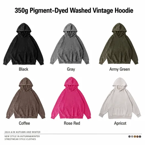 Vintage Washed Distressed Oversized Hoodie For Men Women Heavyweight Cotton Blend Batik Streetwear Hooded Sweatshirt Top