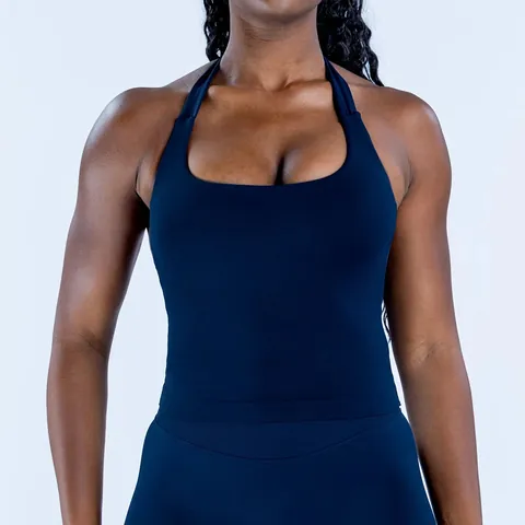 Women Seamless Yoga Set Halter Neck Sports Bra And High Waist Shorts 2 Piece Gym Workout Fitness Running Athletic Suit