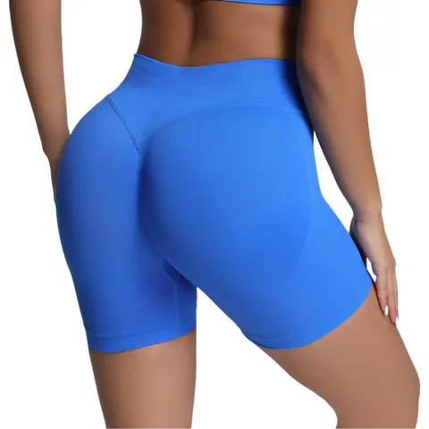 Seamless High Waist Yoga Shorts For Women Tummy Control Butt Lift Workout Gym Running Activewear Matte Athletic Fitness Bottom
