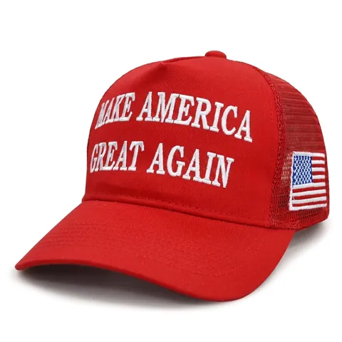 Baseball Cap Baumwolle Trucker Hut Bestickte Buchstaben USA Flagge Verstellbar Sonnenschutz Sport Herren Damen
