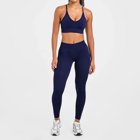Pantaloni da Yoga Senza Cuciture a Vita Alta da Donna Controllo Pancia Sollevamento Glutei Leggings per Allenamento Corsa Fitness Abbigliamento Sportivo