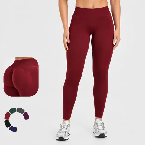 Pantaloni da Yoga Senza Cuciture a Vita Alta da Donna Controllo Pancia Sollevamento Glutei Leggings per Allenamento Corsa Fitness Abbigliamento Sportivo