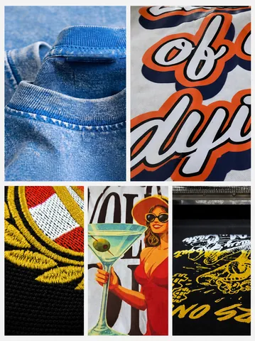 Camiseta de Algodón de Peso Pesado para Hombre Ajuste Holgado Manga Corta Color Sólido Retro Top de Verano