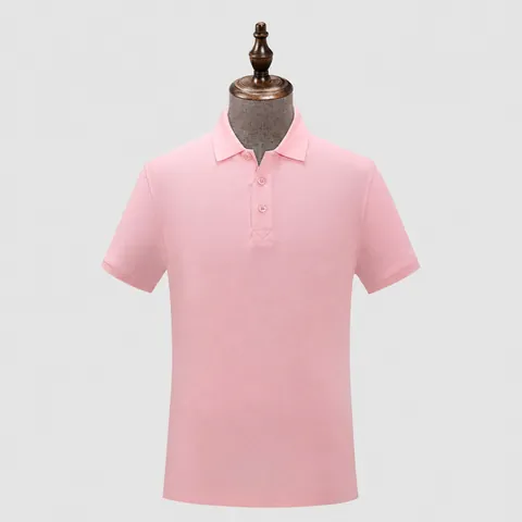 Ανδρική Μπλούζα Πόλο Business Casual Κοντό Μανίκι Βαμβακερό Ύφασμα Πικέ Μονόχρωμο Γιακάς Κανονική Εφαρμογή Άνετο Αναπνεύσιμο Top