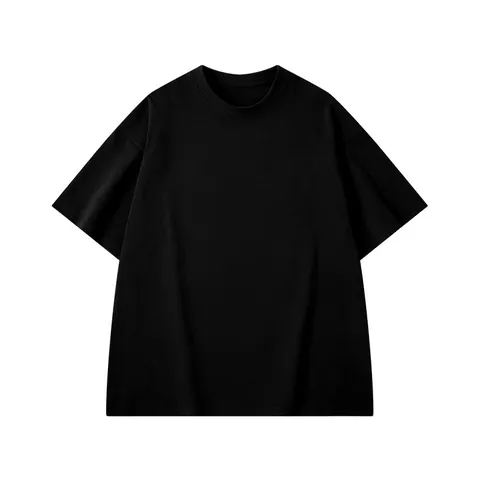 Ανδρικό Βαρύ Βαμβακερό T-Shirt Oversized Streetwear Κοντό Μανίκι Μονόχρωμο Χαλαρή Εφαρμογή Χτενισμένο Βαμβάκι Casual Μπλούζα