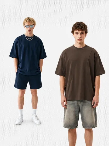 Men Casual Cotton T-Shirt Solid Color Short Sleeve Top Breathable Summer Crew Neck Work Wear Class Uniform Soft Tee