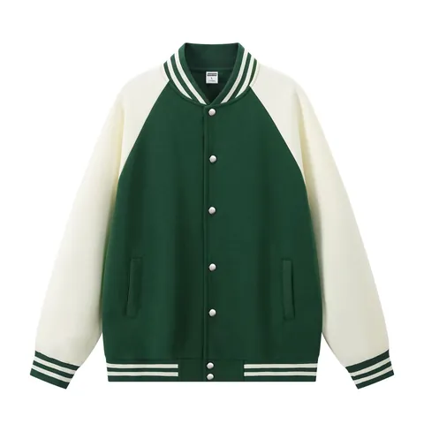 Ανδρική Αμερικάνικη Ρετρό Varsity Ζακέτα με Χρωματική Αντίθεση Κεντημένη Τίγρης Γράμμα Baseball Bomber Streetwear Top