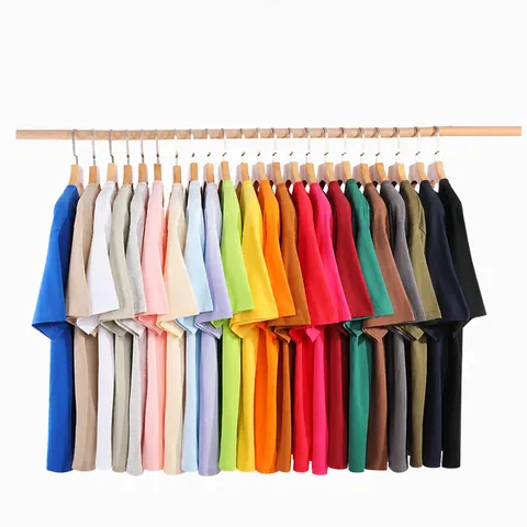 Ανδρικό Βαρύ Βαμβακερό T-Shirt Oversize Πεσμένοι Ώμοι Κοντό Μανίκι Μονόχρωμο Casual Στρογγυλή Λαιμόκοψη Βασικό Τοπ