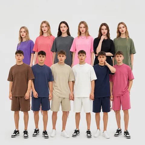 Camiseta de Algodón Pesado Lavado Retro para Hombre Ajuste Oversize Relajado Textura Vintage Envejecida Top de Manga Corta