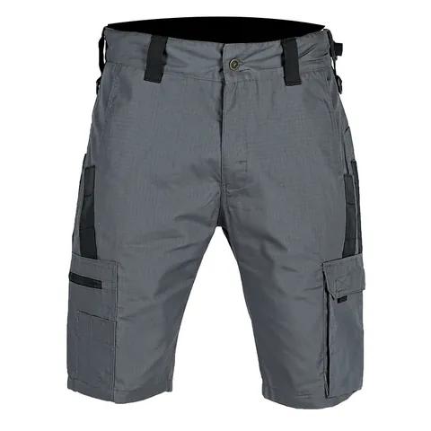 Men's Tactical Cargo Shorts Outdoor Multi-Pocket Ripstop Camouflage Knee Length Shorts With Belt Durable Breathable Hiking Work Bottoms