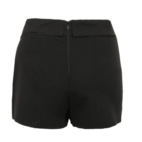 Elegante Damen Hosenrock Mit Hoher Taille Und Unregelmäßigem Kreuz Doppelschichtige Asymmetrische Polyester Shorts Für Den Alltag