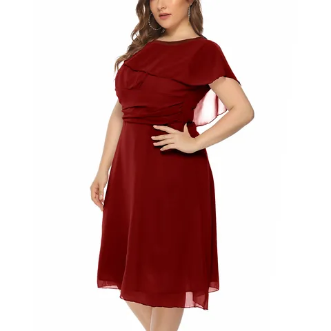 Elegant Chiffon Off Shoulder Dress For Women Ruched A-Line Wedding Evening Party Maxi Dress With Rhinestone Buckle