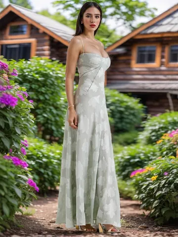 Women Sexy Sheer Floral Maxi Dress Spaghetti Strap Sleeveless Patchwork Long Summer Beach Vacation Sun Dress Party Outfits