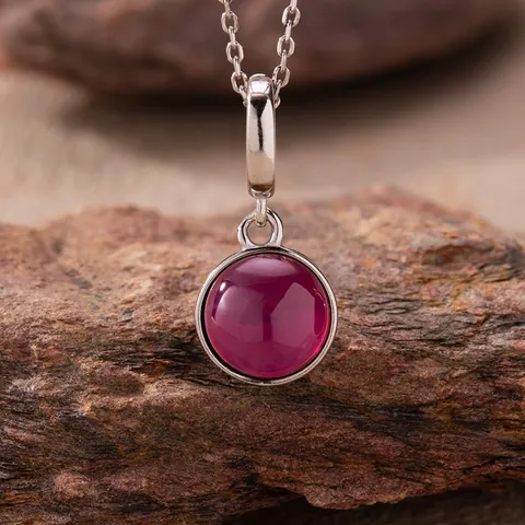 925 Sterling Silver Natural Jasper Red Agate Tiger Eye Lapis Lazuli Pendant Necklace For Women Gold Plated Minimalist Clavicle Chain Jewelry