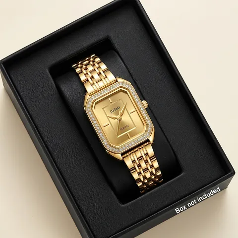 Damen Armband Quarz Uhr Kunstperlen Legierung Verstellbares Band Strass Zifferblatt Mode Armbanduhr