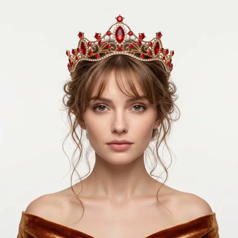 Corona Da Sposa Tiara In Lega Zirconia Strass Fiore Cuore Accessori Per Capelli Matrimonio Festa Donna Copricapo Principessa