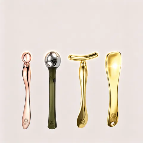 Oogcrème Lepel Zinklegering Gezichtsmassage Wand Cosmetische Applicator Metaal Schoonheidshulpmiddel Massage Tool