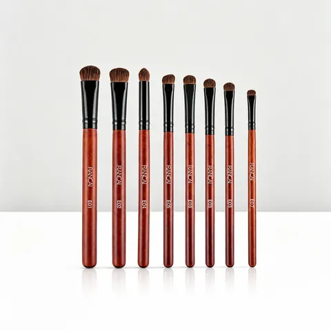 Professional Eye Shadow Blending Brush Horse Hair Soft Bristles Wood Handle Makeup Tool For Eye Detail Smudge