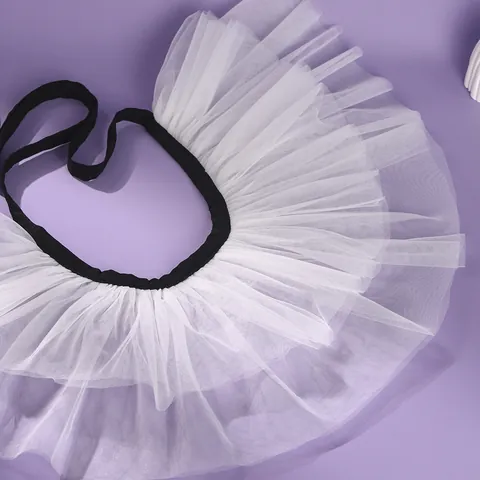 Collerette de Clown Halloween Noir Blanc Tulle Plissé Jabot de Cou Vintage Victorien Gothique Cosplay Scène Accessoire Femme