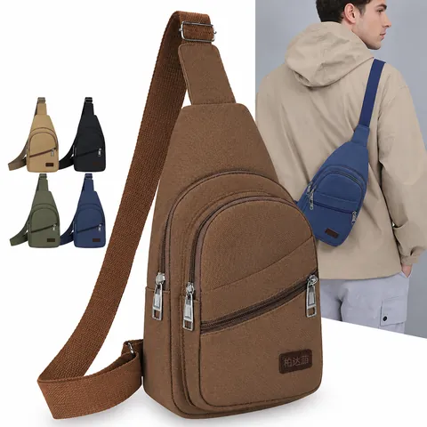Herren Wasserdichte Nylon Brusttasche Casual Sport Große Kapazität Umhängetasche Sling Bag Für Reisen Outdoor Alltag Mode Tasche