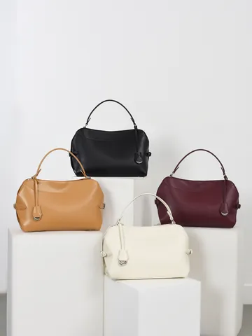 Dames PU Leer Handtas Grote Capaciteit Minimalistisch Effen Kleur Schoudertas Mode Woon-werkverkeer Werk Kantoor Tas