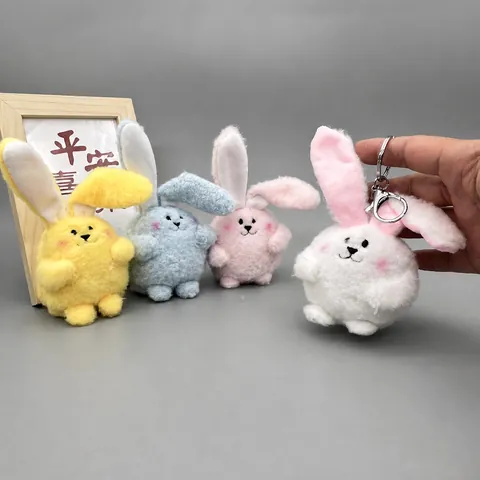 Süßer Plüsch Schlappohr Hase Schlüsselanhänger Tasche Anhänger Für Damen Mädchen Weiches Stofftier Kaninchen Puppe Spielzeug Geschenk Zubehör