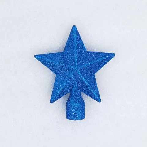 Étoile De Sapin De Noël Plastique À Paillettes Étoile À Cinq Branches Décoration De Fête Scintillant