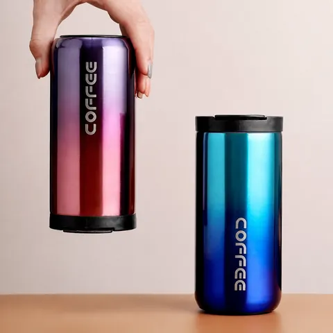 Edelstahl Isolierbecher Kaffeetasse Vakuumflasche Tragbare Reise Thermo Tasse Für Auto Büro Mit Auslaufsicherem Deckel