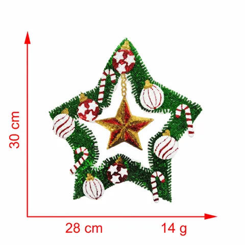 Christmas Sequin Embroidered Patch Santa Claus Christmas Tree Nutcracker Soldier Bowknot Glitter Applique For Clothing DIY Decoration